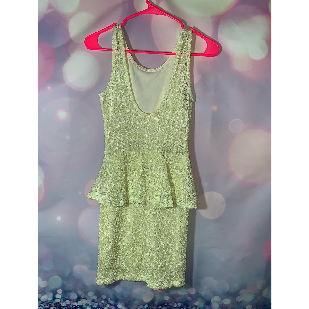 Alt. B Yellow Mini Dress
